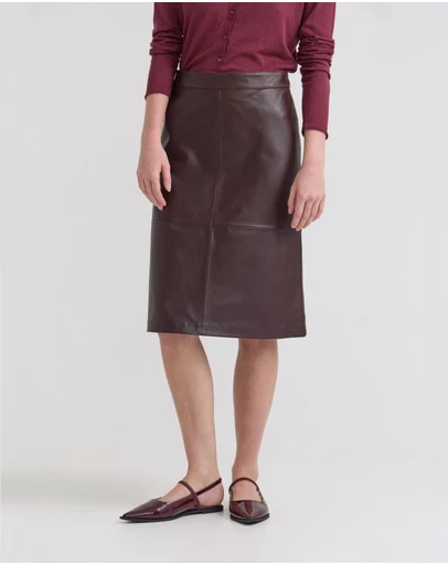 Oxford - Nina Nappa Leather Skirt