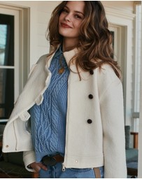Belle & Bloom - Hudson Street Cable Garment Dyed Sweater