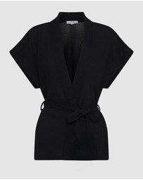 Arms Of Eve - Sardinia Wrap Top - Liquorice