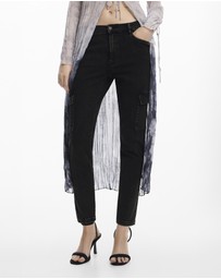 Desigual - Straight jeans with multiple pockets