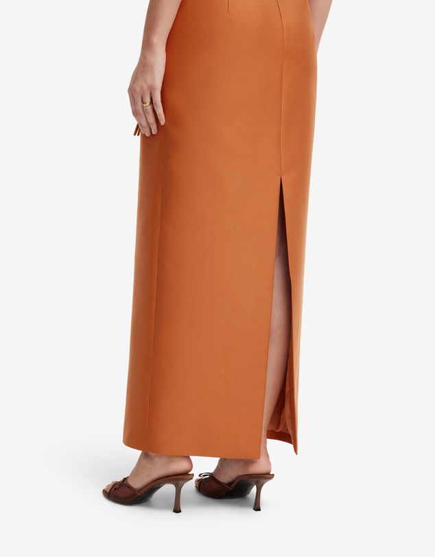 LEO LIN - Rayna Bow Bustier Maxi Dress