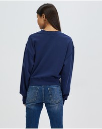 DRICOPER DENIM - Gemma Navy Loose Sweats