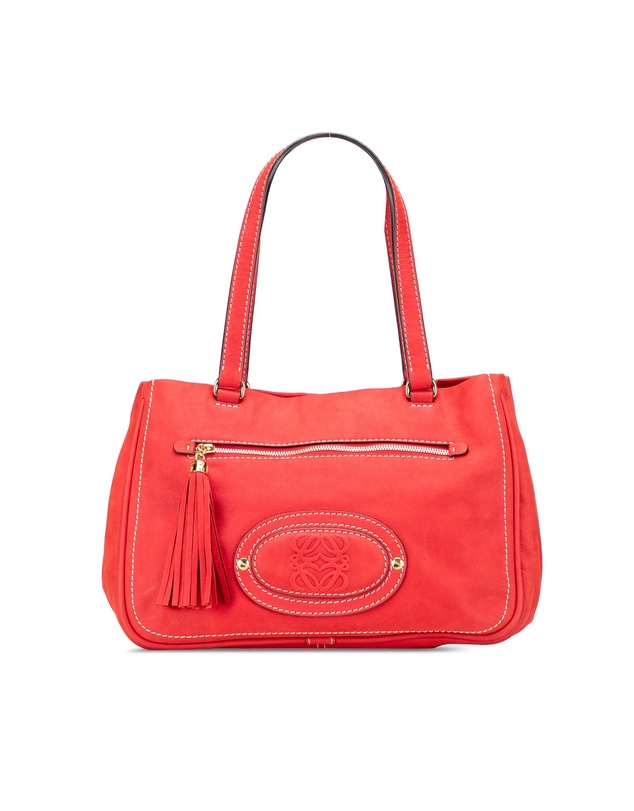 Pre-Loved by Azura Reborn - Pre-Loved Nubuck Anagram Madrid Fringe Shoulder Bag