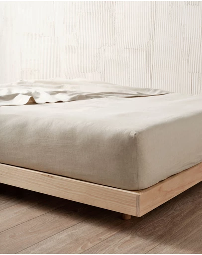 Linen House - Nimes Pure Linen Fitted Sheet