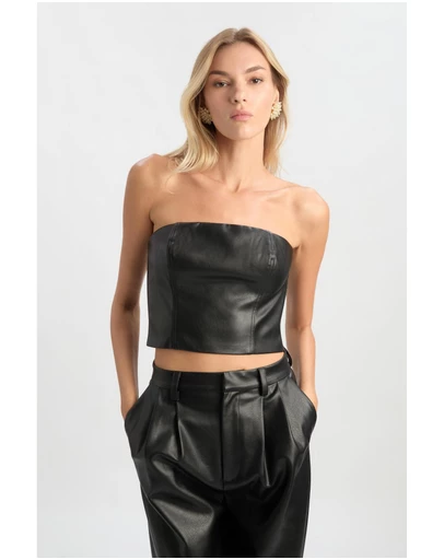 Bardot - Kelsa Vegan Leather Top