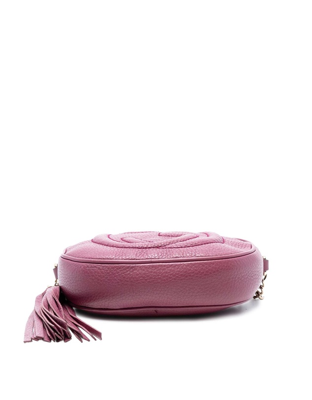 Pre-Loved by Azura Reborn - Pre-Loved Mini Pebbled Calfskin Soho Chain Crossbody