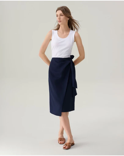 IDA+S - Kate Wrap Midi Skirt