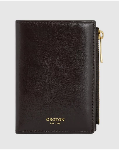 Oroton - Cecile 10CC Mini Zip Wallet Crackle