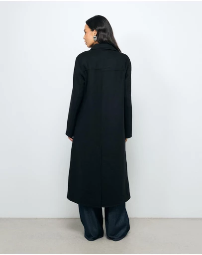 Revibe - Repaired AERE Orla Double Faced Wool Coat - AU 8