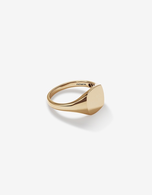Michael Hill - Square Signet Ring in 10kt Yellow Gold