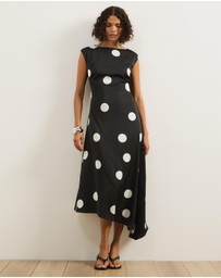 Atmos&Here - Ava Polka Dot Printed Midi Dress