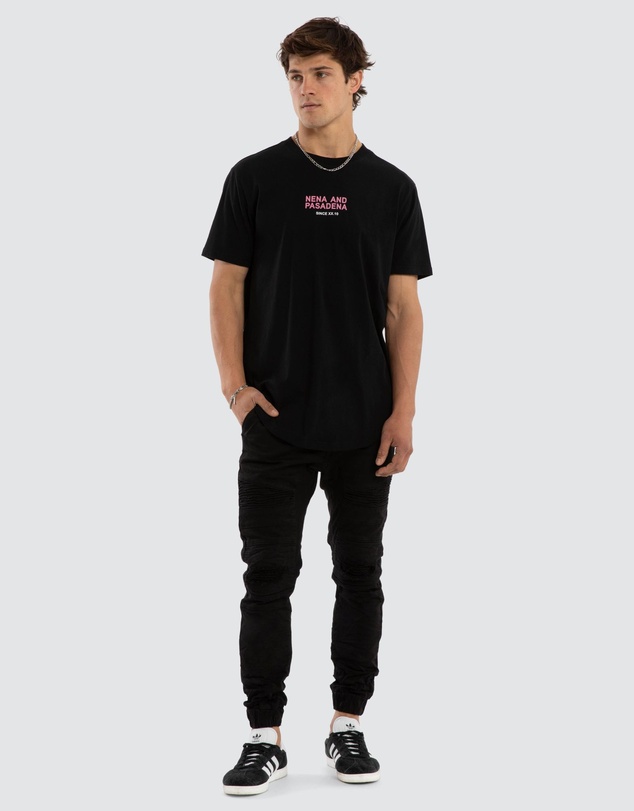 Nena & Pasadena - Linear Dual Curved Tee