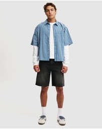 Cotton On - Baggy Denim Shorts