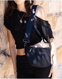 Chuchka - Woven Neoprene Belt Bag Black