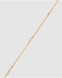 Elli Jewelry - Necklace Pearl Elegant Strand 925 Sterling Silver Gold-Plated