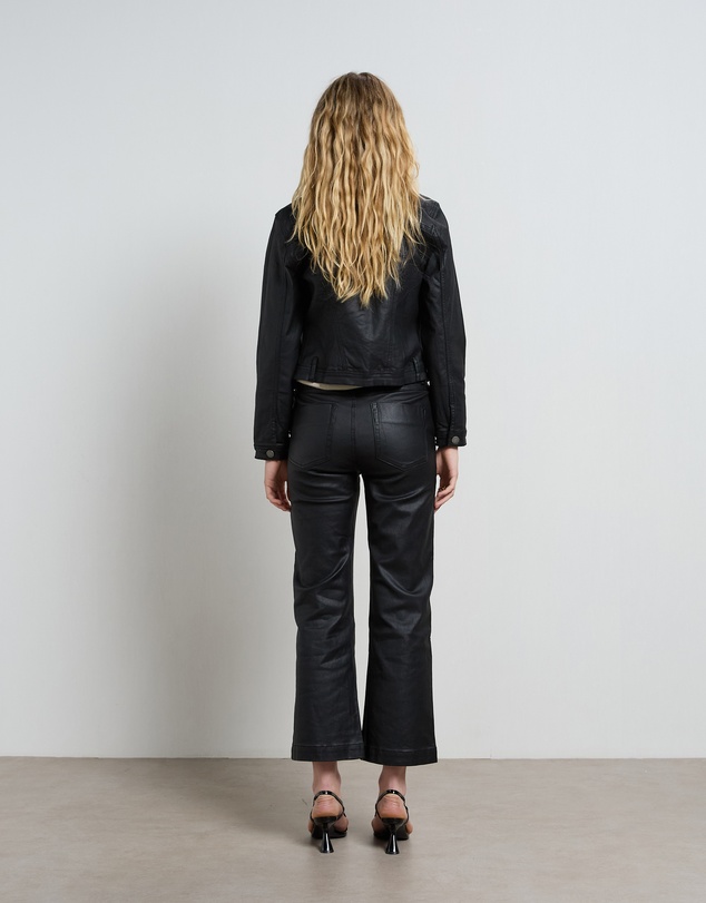 DRICOPER DENIM - Dita Coated Denim Black Jacket