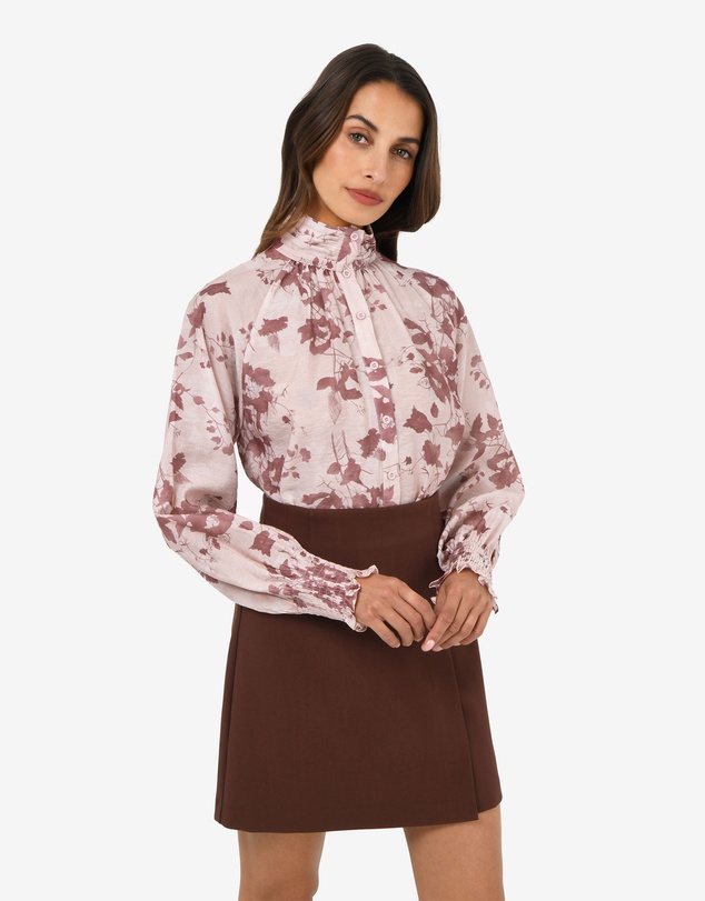 Forcast - Lesley High Neck Floral Blouse