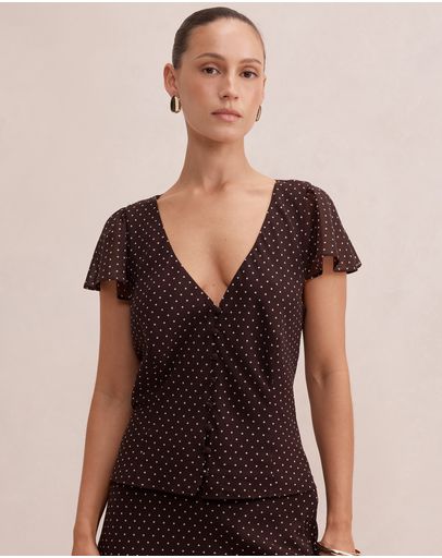 Choc Speckle Spot Co-ord