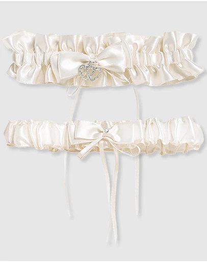 B Free Intimate Apparel - Deluxe Bridal Garter Set