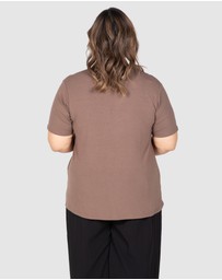 Love Your Wardrobe - Maya Ruched Front Tee