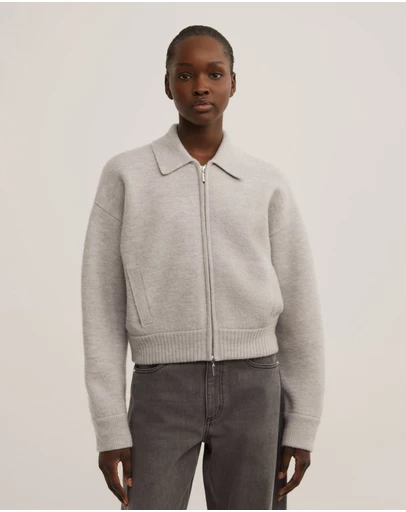 Witchery - Wool Knit Bomber Jacket