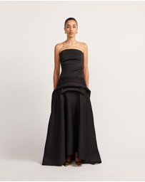 TOJHA - GAIA STRAPLESS MAXI DRESS BLACK