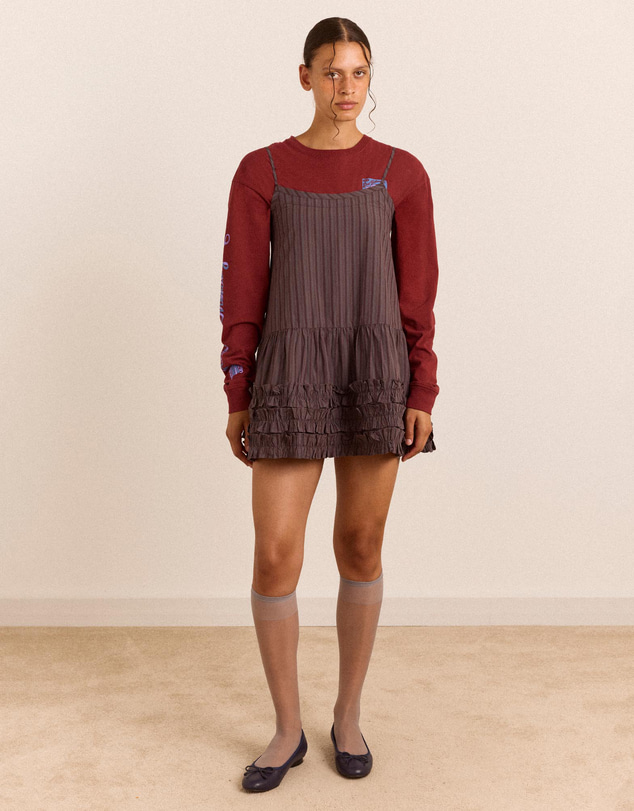 Damson Madder - Rio Mini Ruffle Dress