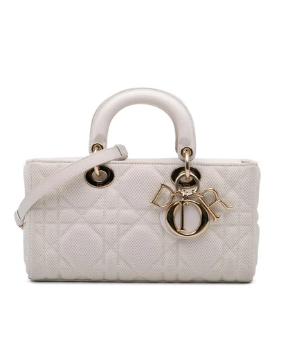 Pre-Loved by Azura Reborn - Pre-Loved dior Dior Caro Mini Bag Perforated Canvas