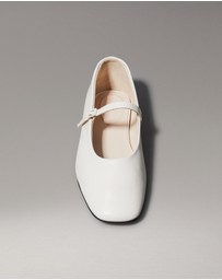 Calvin Klein - Leather Mary Jane Ballerinas