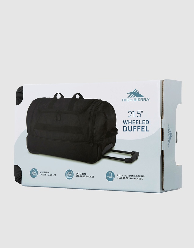High Sierra - Boxed Wheeled Duffle Boxed 55cm Carry-On Wheeled Duffle