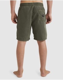 Billabong - Boys 8 16 All Day Overdye Layback Boardshorts 16