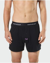 Mitch Dowd - Loose Fit Knit Boxer Shorts 3 Pack - Black