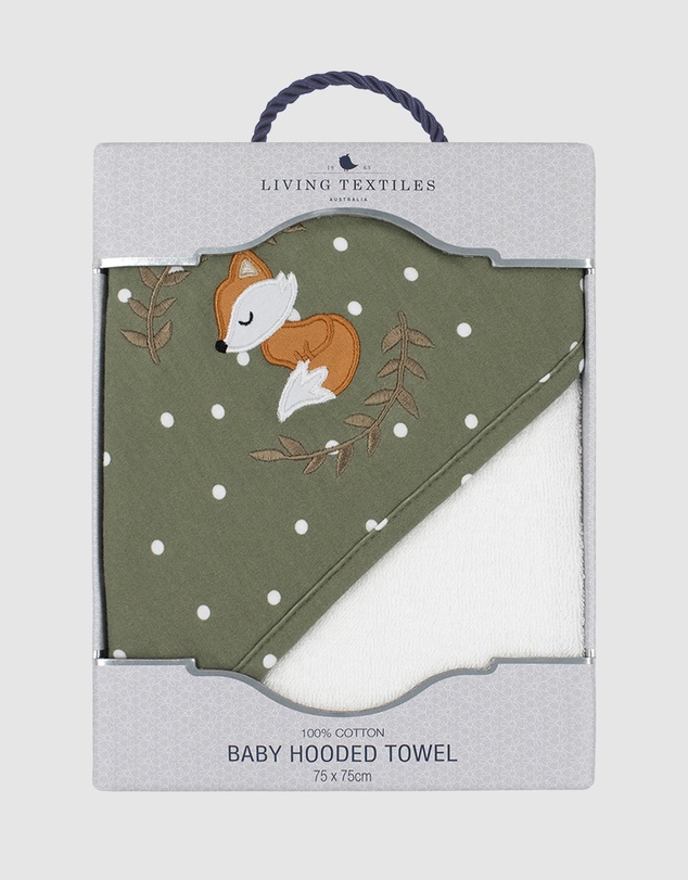 Living Textiles - Jersey Hooded Towel - Forest Retreat