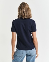 Gant - Contrast Collared Piqué Polo Shirt