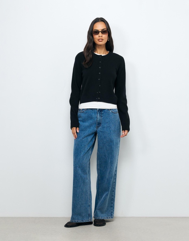 AERE - Sadie Merino Wool Cardigan