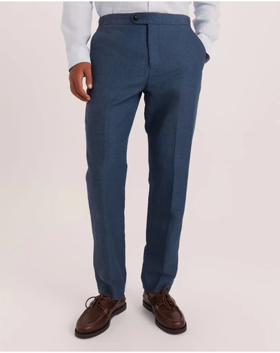 SABA - Lucian Cotton Linen Suit Pant