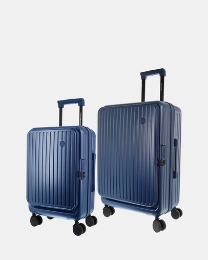 Pierre Cardin - Pierre Cardin Front-Opener Hard Shell Medium and Cabin 2-Piece Set Bundle