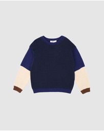 Bebe by Minihaha - Jake Block Knitted Jumper - Kids