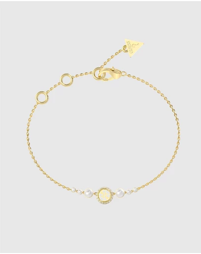 GUESS - Gold-Tone Tiny Pearly Bracelet