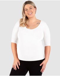 B Free Intimate Apparel - Maternity Bamboo Mid Length Sleeve Tee