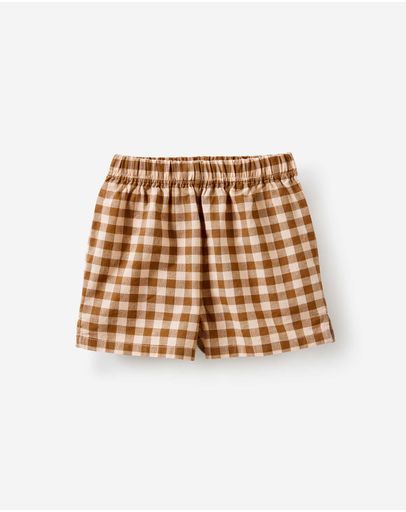 LIGHT BROWNAPRICOT MIST GINGHAM