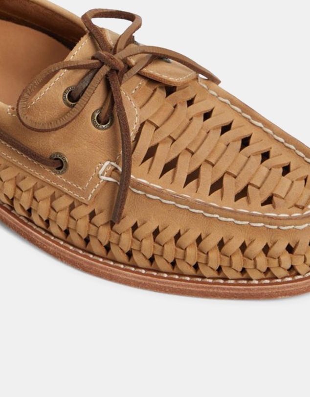 Sperry - Gold Authentic Original 2-Eye Wide Leather Grainy - Men's