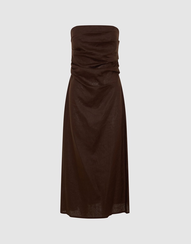 Morrison - Rio Linen Strapless Dress
