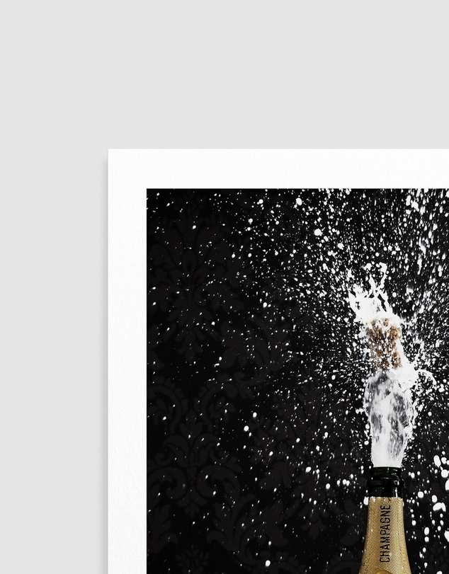 Olive et Oriel - Popping Champagne Art Print