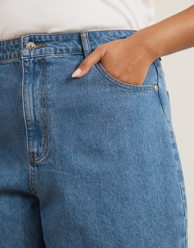 Atmos&Here Curvy - Ada Bermuda Denim Shorts