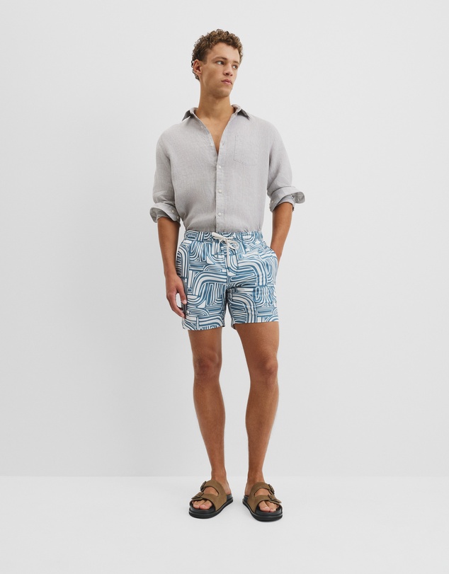 Country Road - Abstract Print Swim Straight