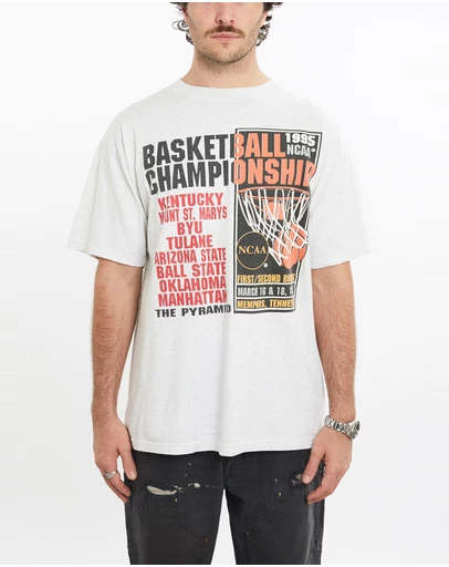 Vintage by The Real Deal - Pre Loved - Vintage 1995 NCAA Basketball Championship Tee