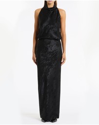 Carla Zampatti - Black Burnished Metallic Halter Top