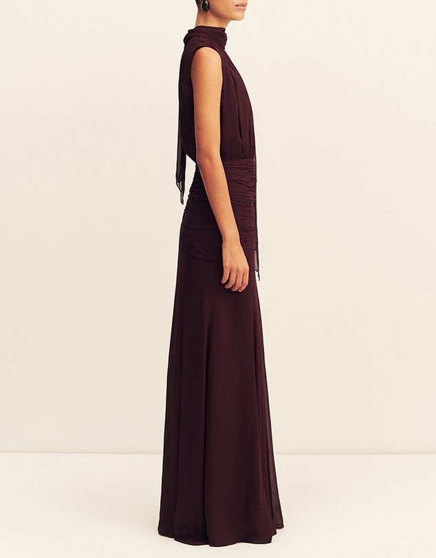 Shona Joy - Amina Scarf Neck Maxi Dress