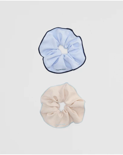 Country Road - Stripe Scrunchie Pack Of 2